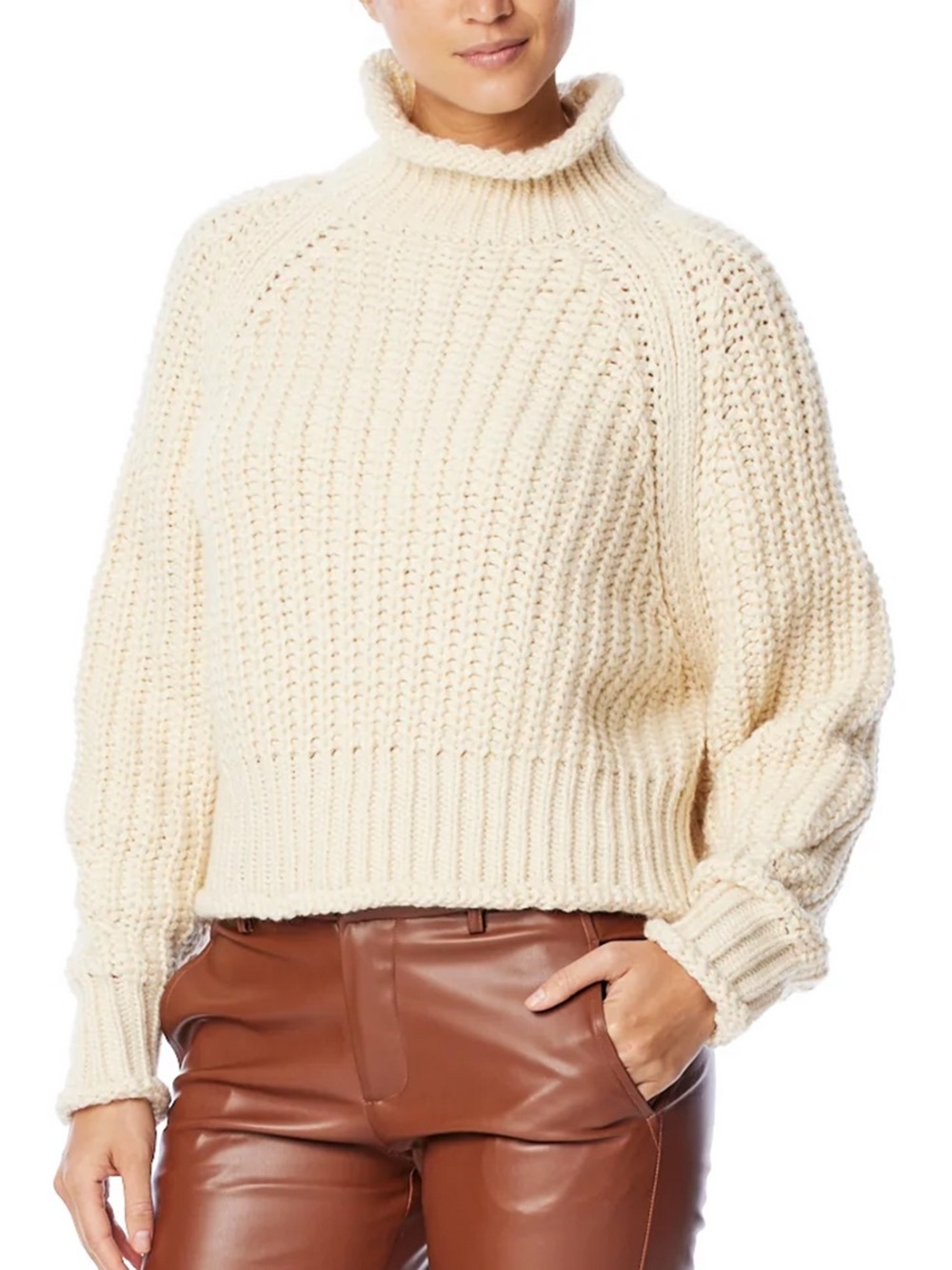 LBLC The Label Jules Chunky Knit Sweater in Creme - S
